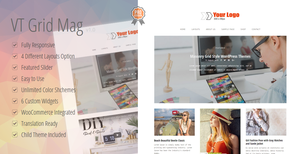 VT Grid Mag Pro WordPress Theme