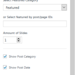 featured slider setting