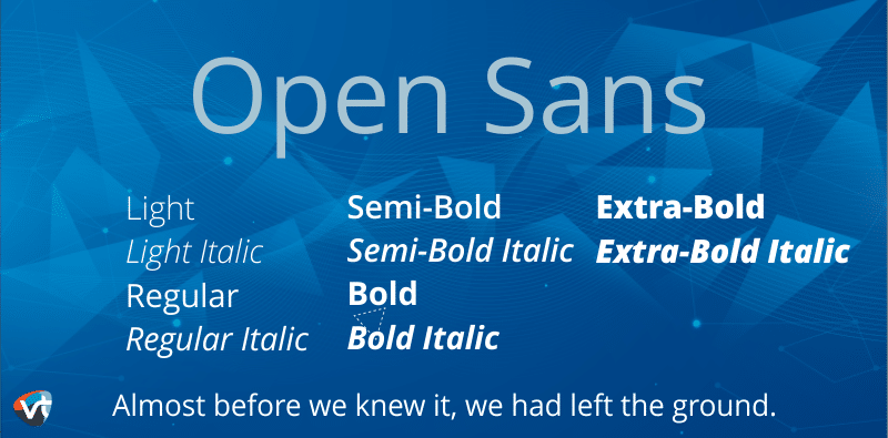 Open Sans Font Family